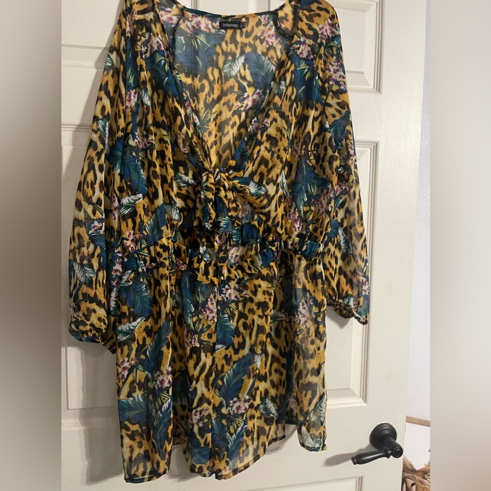 Boohoo sheer romper